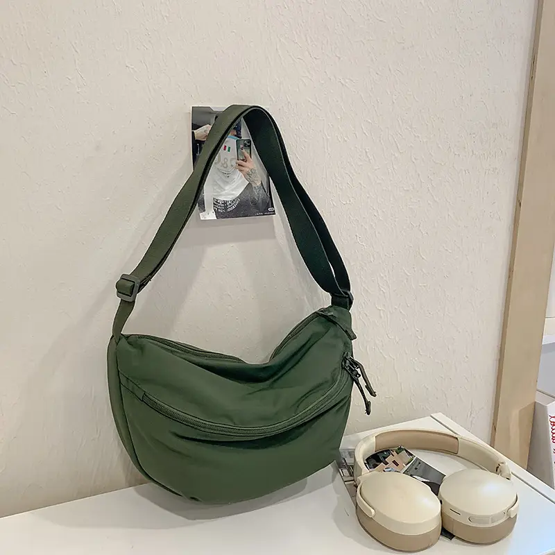 Japanese Style Waterproof Crossbody Bag Unisex Nylon - Image 4