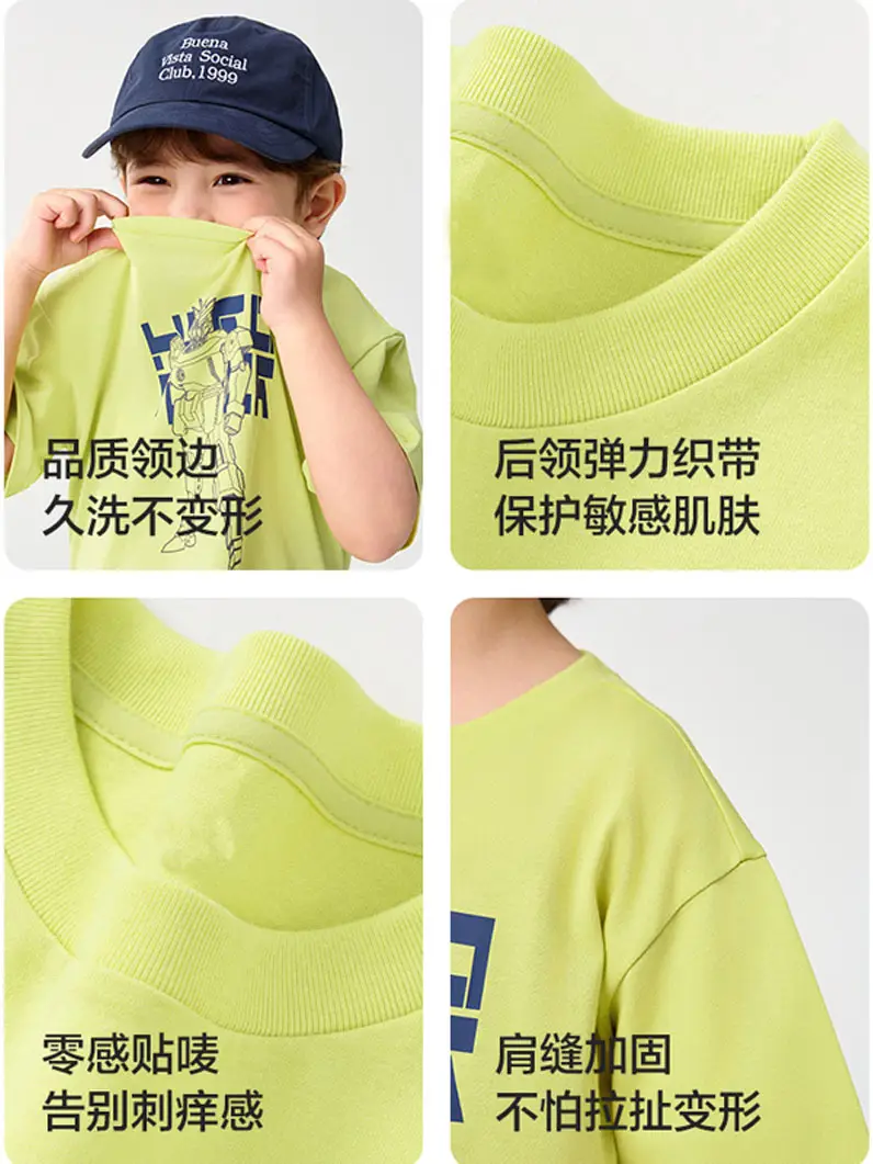 Wholesale Boys T-Shirt 2025 Cotton Summer Medium Large - Image 10