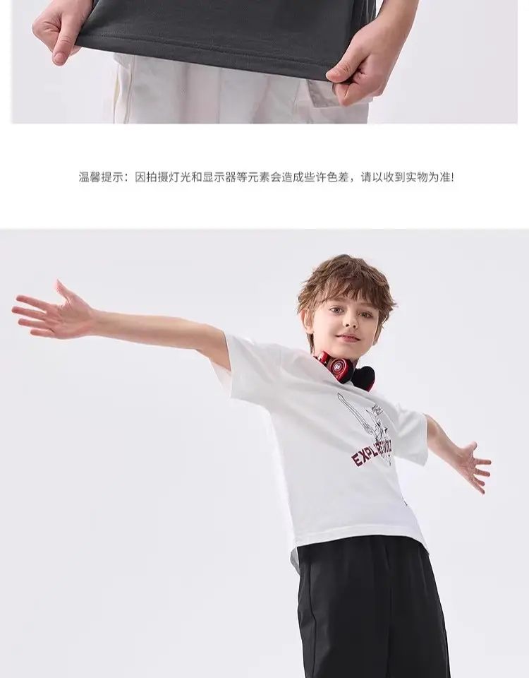 Wholesale Boys T-Shirt 2025 Cotton Summer Medium Large — feature 19