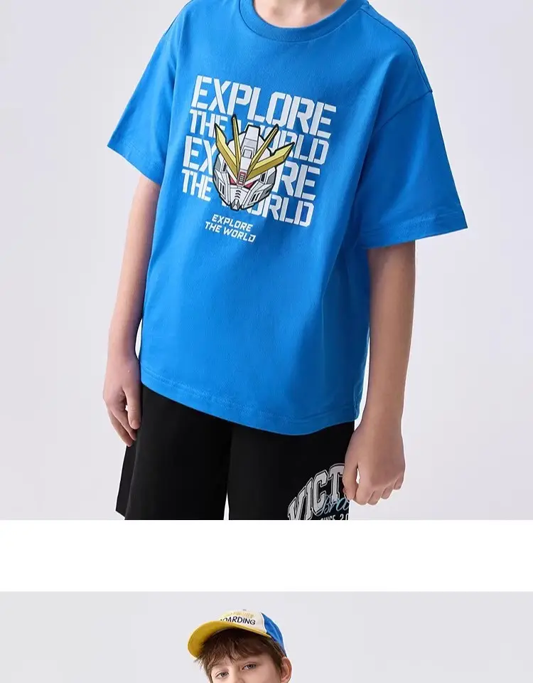 Wholesale Boys T-Shirt 2025 Cotton Summer Medium Large — feature 22