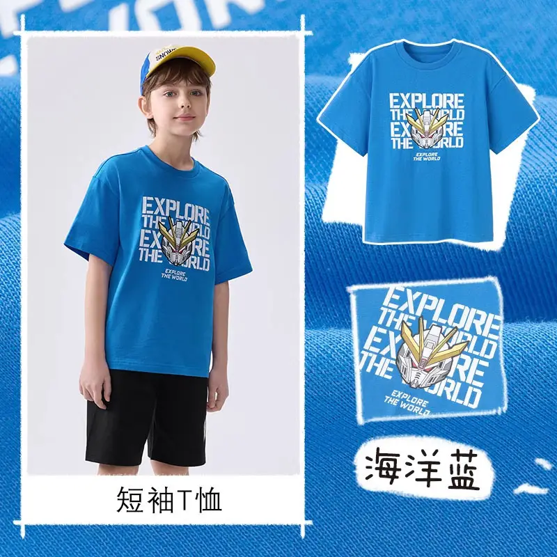 Wholesale Boys T-Shirt 2025 Cotton Summer Medium Large - Image 5