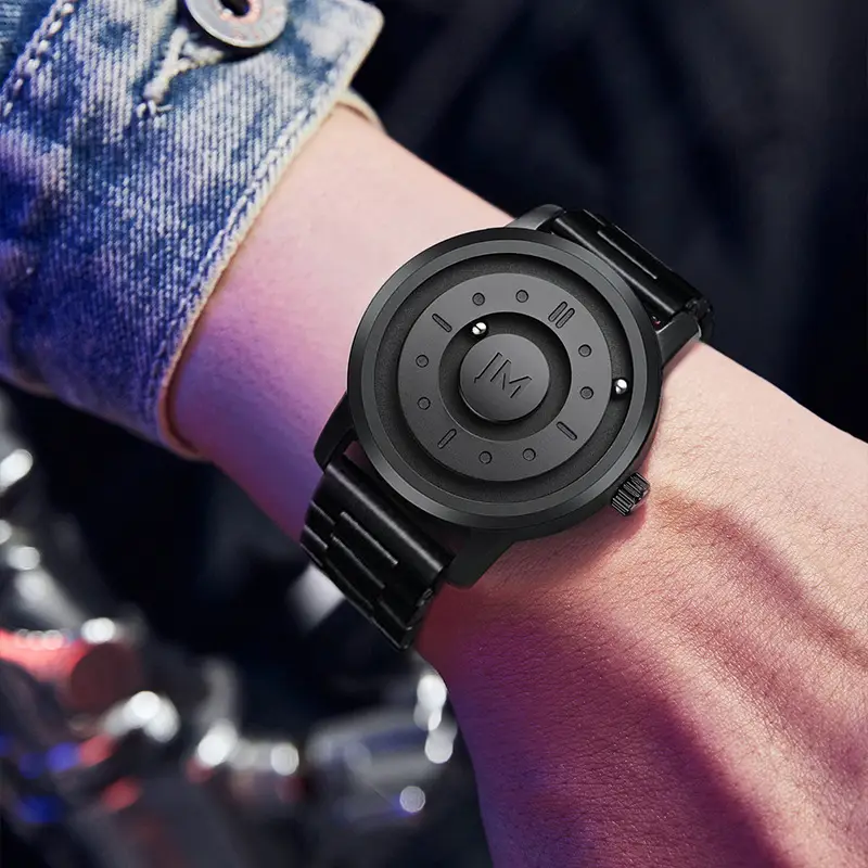 Men's Black Magnetic Levitation Quartz Watch - Image 14