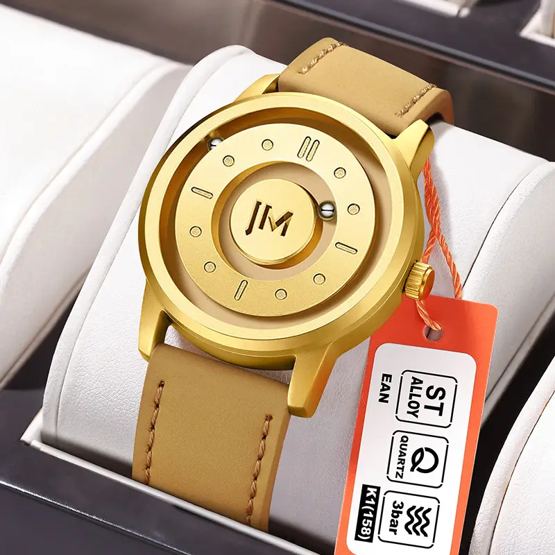 Men's Black Magnetic Levitation Quartz Watch - Image 7