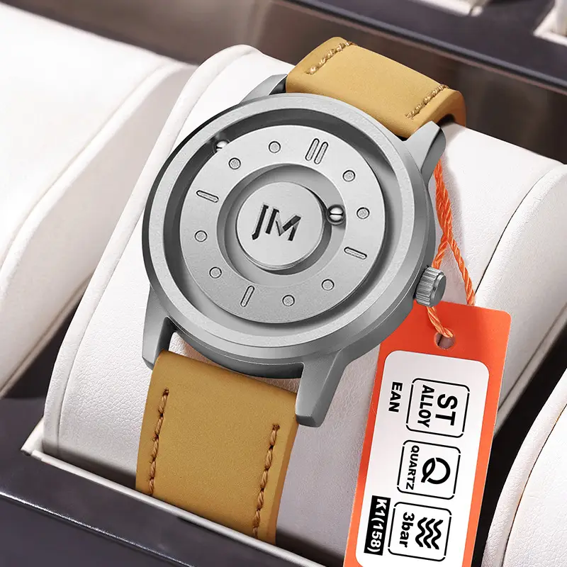 Men's Black Magnetic Levitation Quartz Watch - Image 9