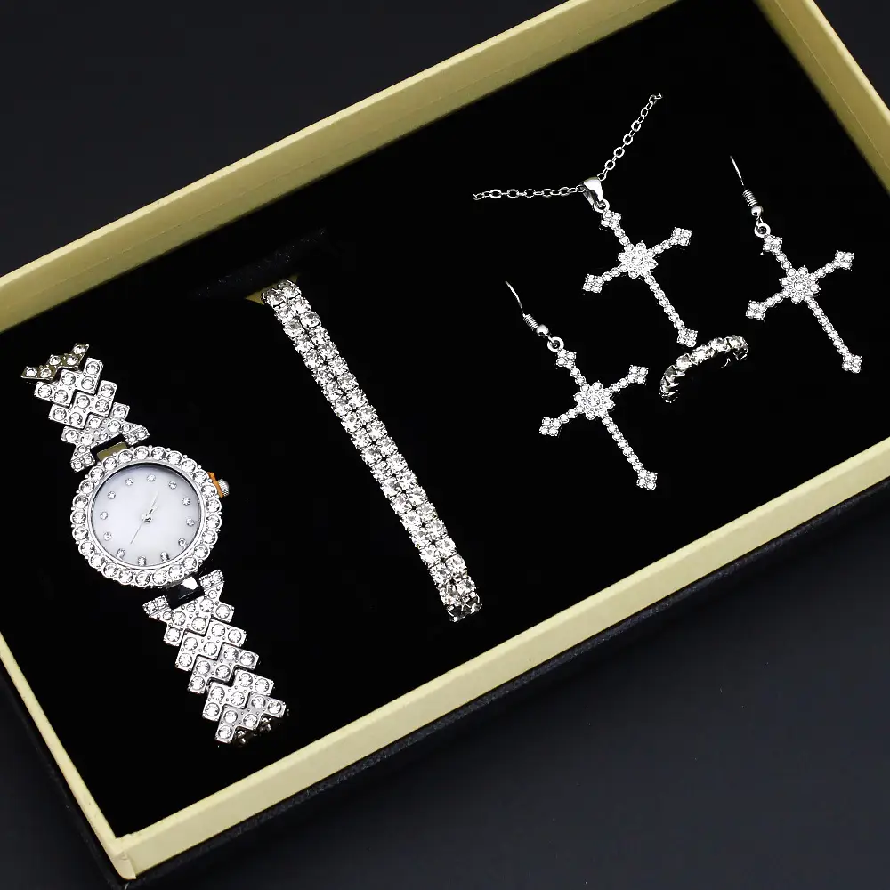 Women's High-Looking Diamond Quartz Watch Set - Image 2