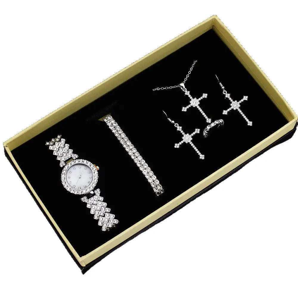 Women's High-Looking Diamond Quartz Watch Set - Image 5