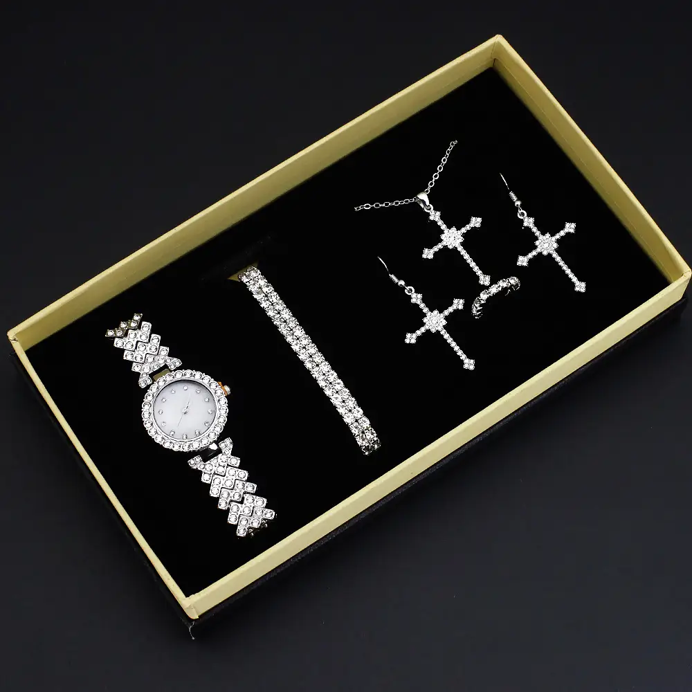 Women's High-Looking Diamond Quartz Watch Set — feature 8