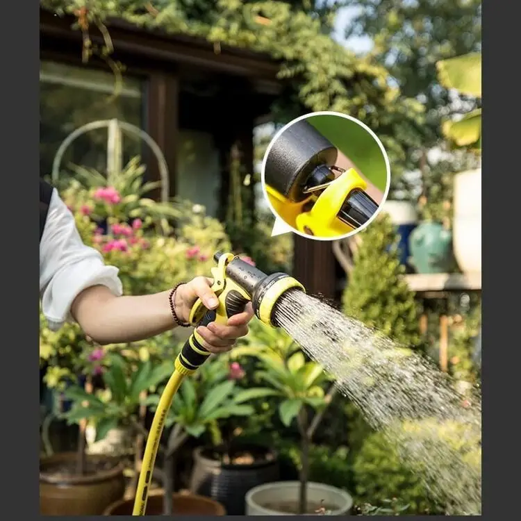 Car Wash Water Gun Household Watering Flowers and Vegetables Garden Water Pipe Hose Garden Gardening Shower Watering Nozzle Water Spray Set