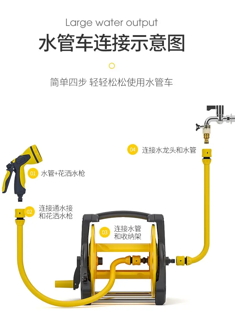 Car Wash Water Gun Household Watering Flowers and Vegetables Garden Water Pipe Hose Garden Gardening Shower Watering Nozzle Water Spray Set — feature 12