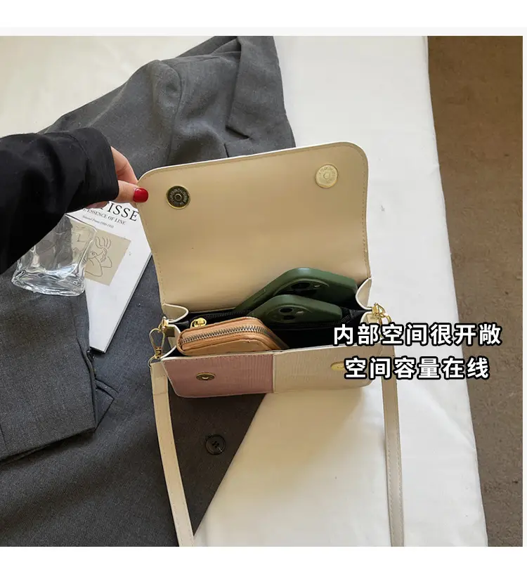 Women's Color-Blocked Satchel Bag 2025 New Fashion — feature 10