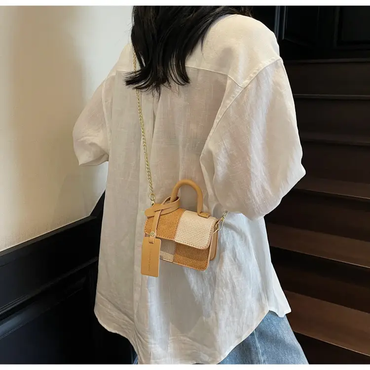 Women's Color-Blocked Satchel Bag 2025 New Fashion — feature 18