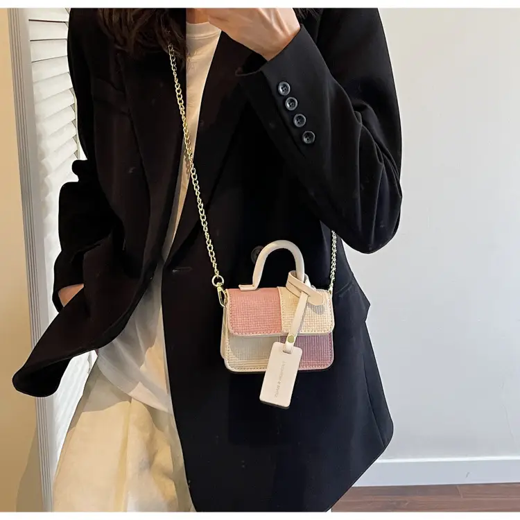 Women's Color-Blocked Satchel Bag 2025 New Fashion — feature 19