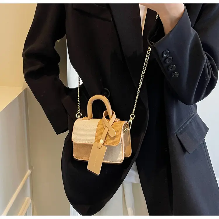 Women's Color-Blocked Satchel Bag 2025 New Fashion — feature 21