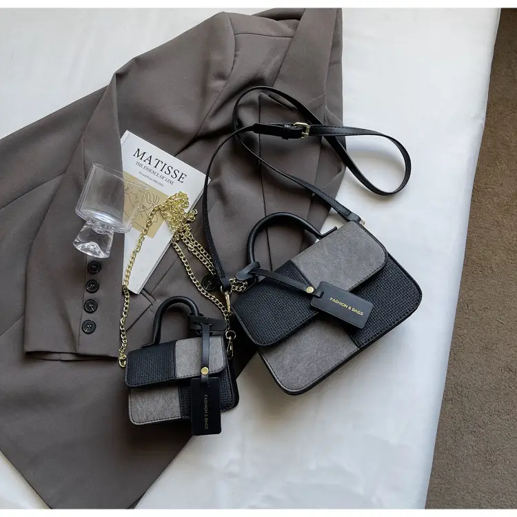 Women's Color-Blocked Satchel Bag 2025 New Fashion — feature 27