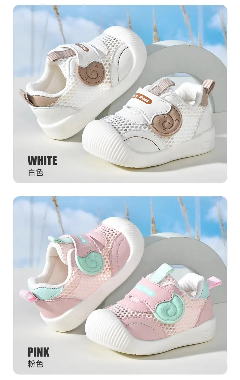Baby Sandals Pink Mesh 0-12 Months Soft Non-Slip — feature 6