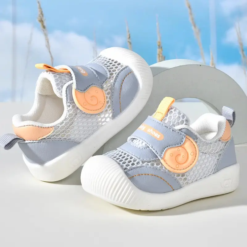 Baby Sandals Pink Mesh 0-12 Months Soft Non-Slip