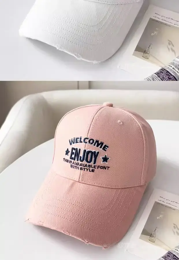 Women Red Embroidered Baseball Cap with "Welcome to England" Design — feature 11