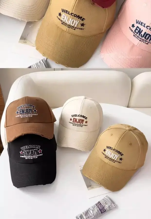 Women Red Embroidered Baseball Cap with "Welcome to England" Design — feature 2