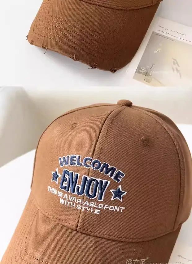Women Red Embroidered Baseball Cap with "Welcome to England" Design — feature 4