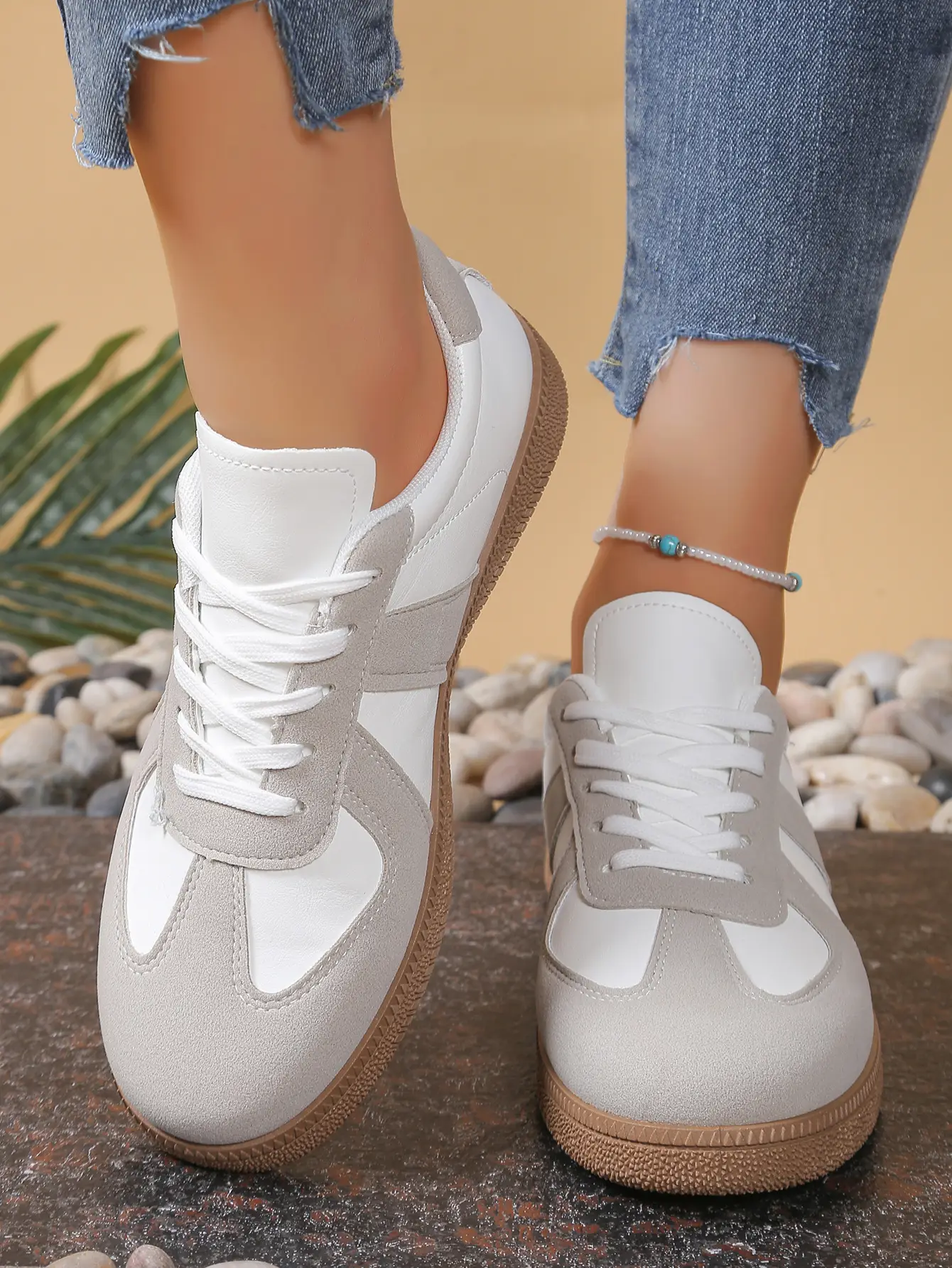 White Cross-Border Casual Sneakers Flat 2025 — feature 10