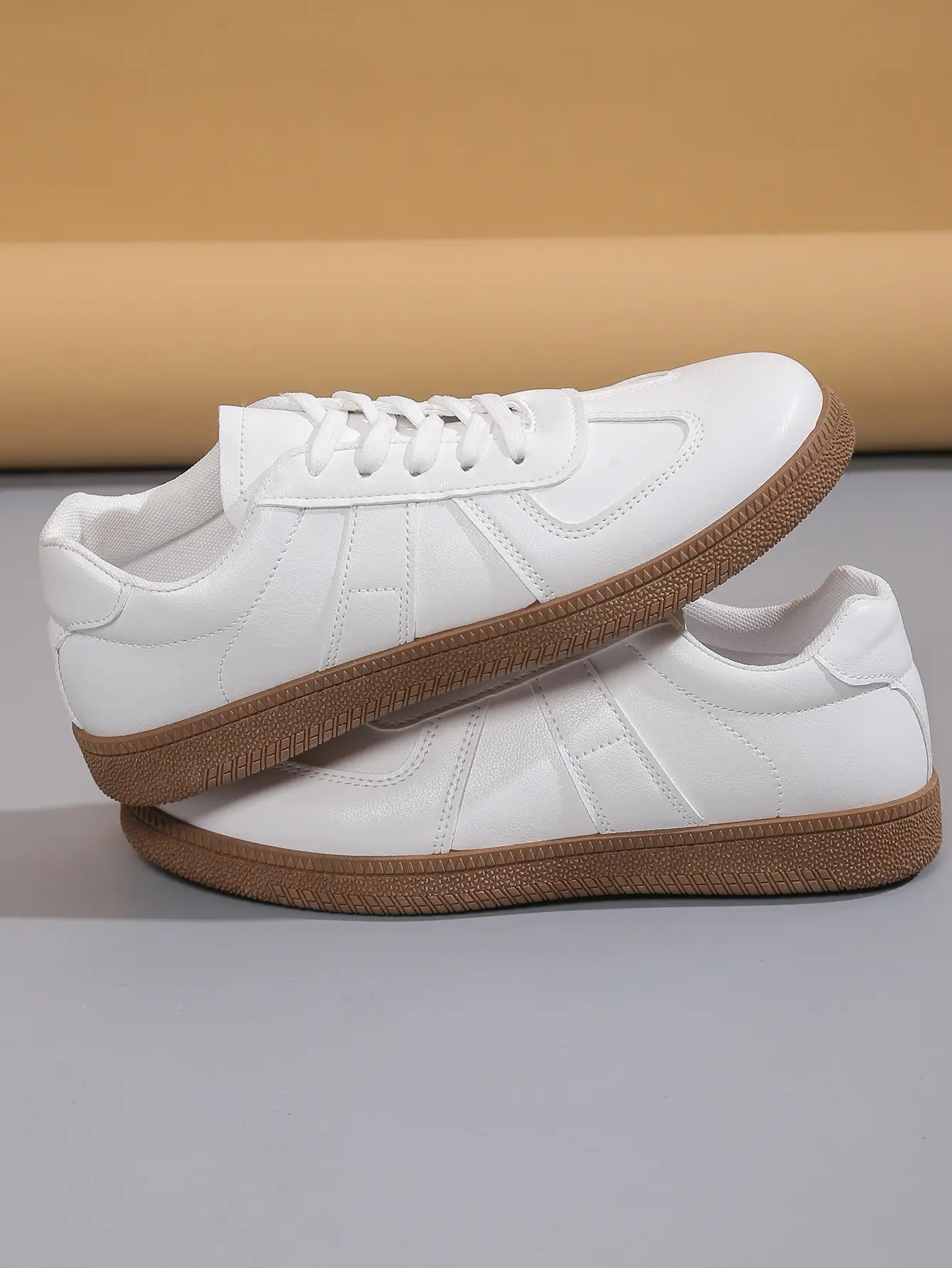 White Cross-Border Casual Sneakers Flat 2025 — feature 8