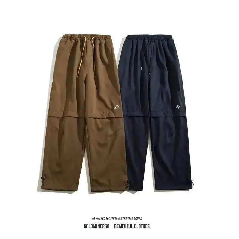 Men Brown Belted Cargo Pants 2025