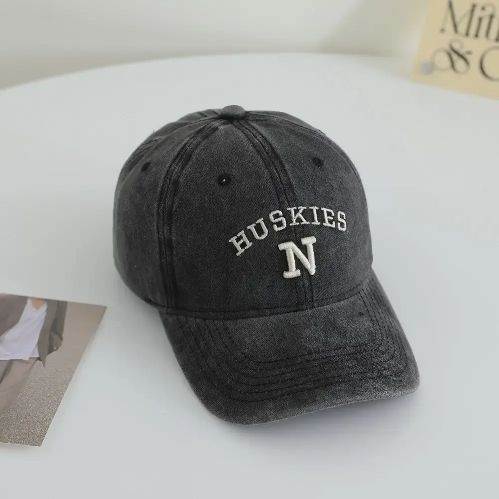3D N Letter Baseball Cap Brown Unisex Korean Style — feature 7