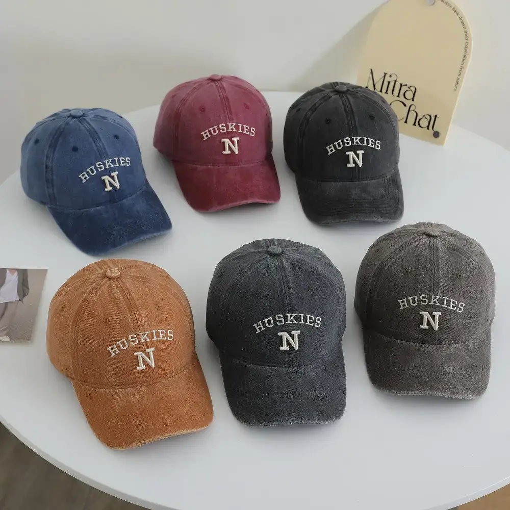 3D N Letter Baseball Cap Brown Unisex Korean Style — feature 9