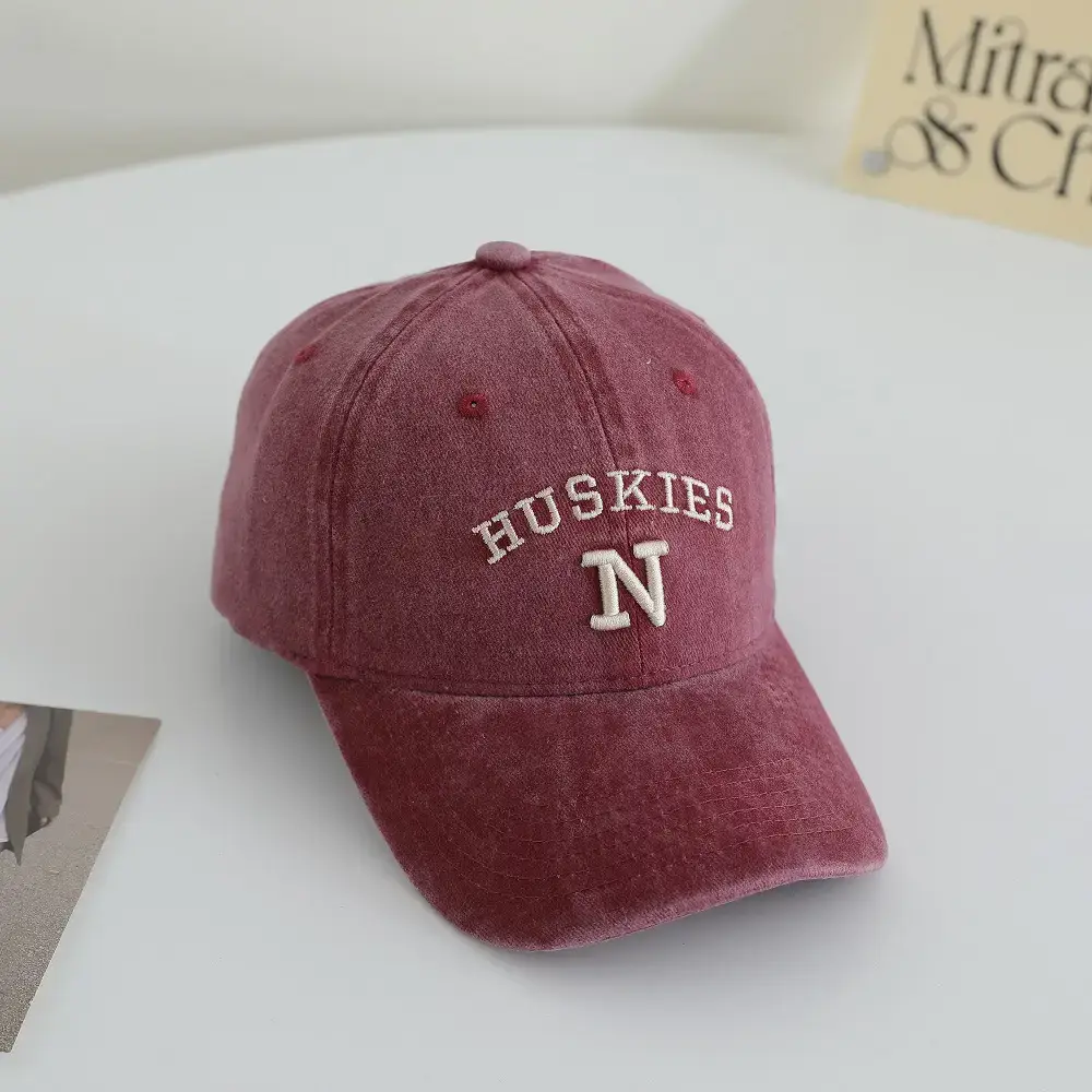 3D N Letter Baseball Cap Brown Unisex Korean Style - Image 5