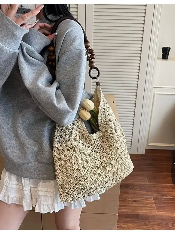 Trendy Straw Shoulder Bag for Women 2026 - Image 7