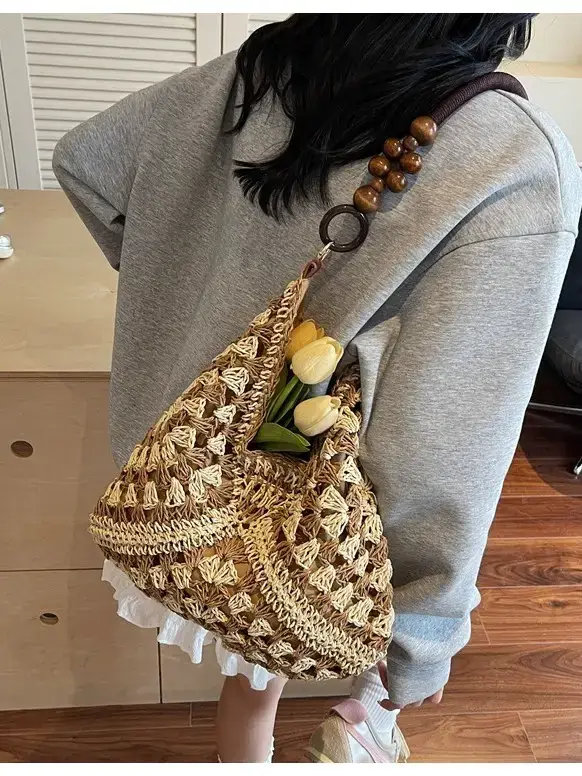 Trendy Straw Shoulder Bag for Women 2026 - Image 9