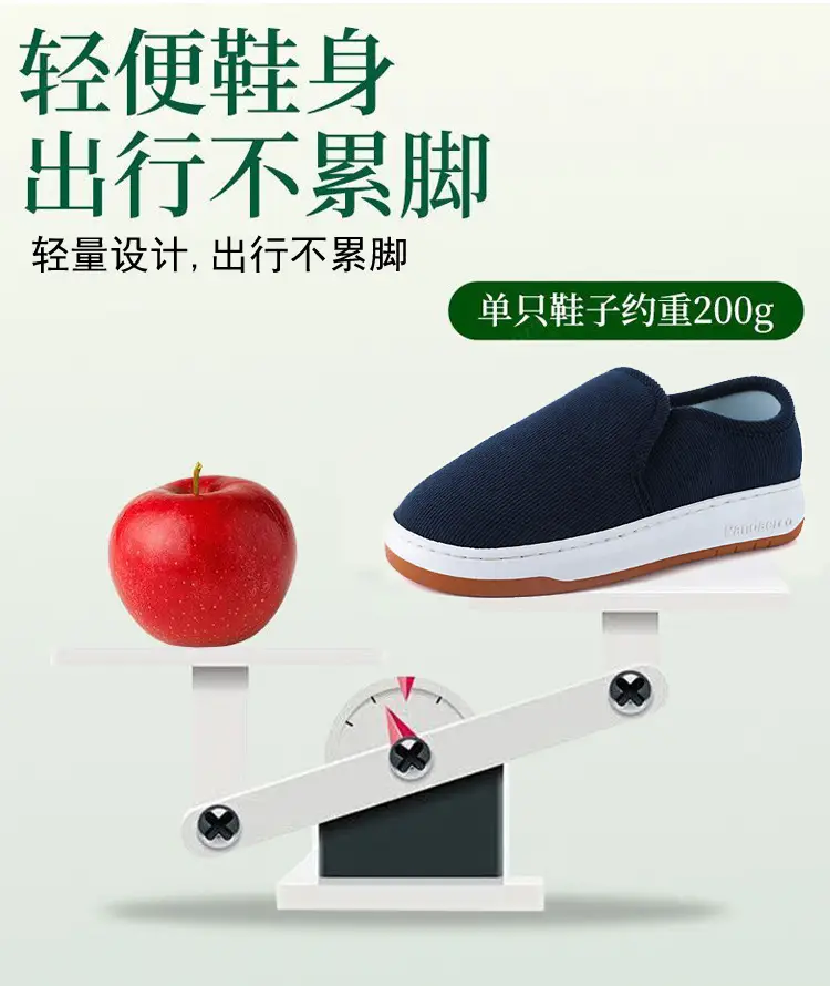 Middle-Aged and Elderly Men's and Women's Espadrille Shoes, Spring and Summer Sweat-Absorbent, Non-Slip, Soft-Soled Slip-On Slip-Ons for Men and Women — feature 5