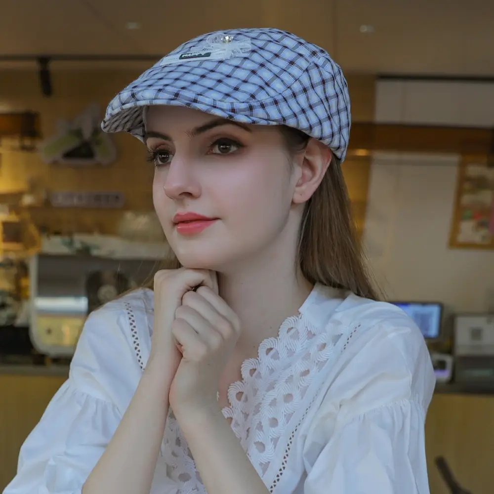 British Retro Forward Cap for Women Large Circumference - Image 19