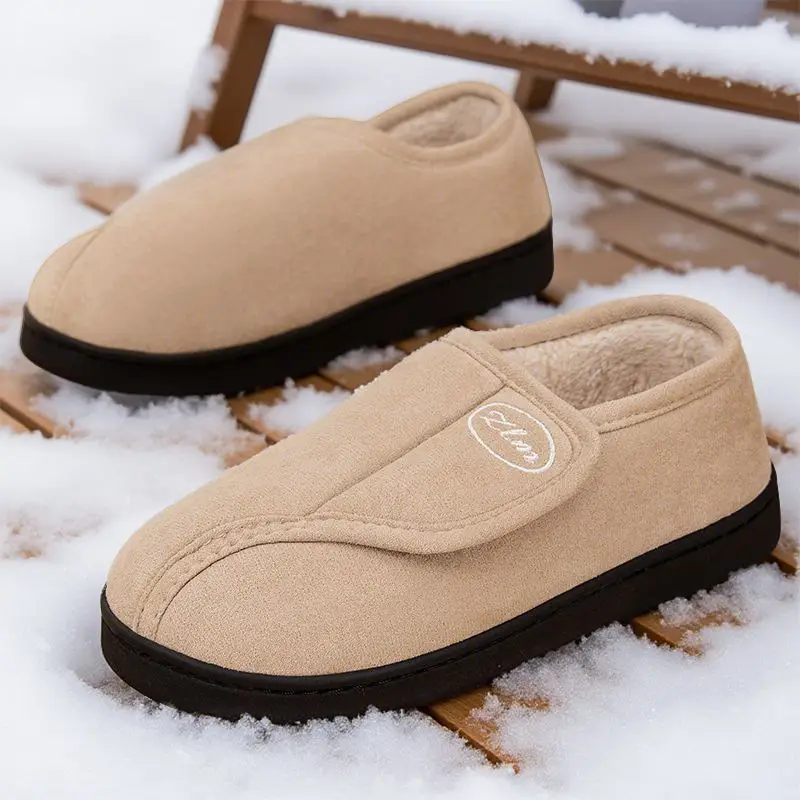 Winter Cotton Shoes for Women at Home and Indoor, Warm Fleece-Lined and Thickeneded Fur Slippers, Cross-Border Drop Shipping Velcro Casual Cotton Boots - Image 5