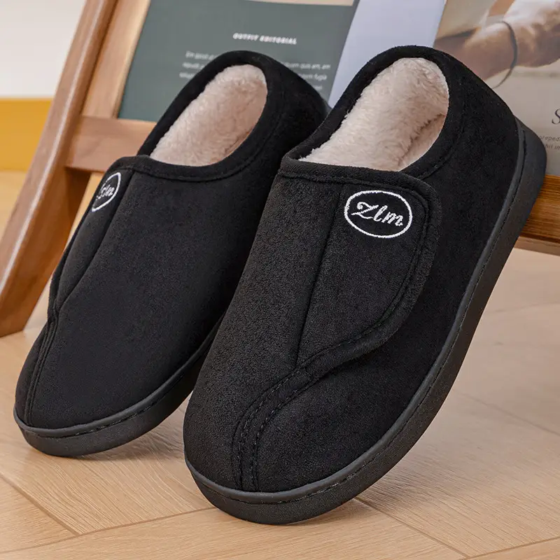 Winter Cotton Shoes for Women at Home and Indoor, Warm Fleece-Lined and Thickeneded Fur Slippers, Cross-Border Drop Shipping Velcro Casual Cotton Boots - Image 8