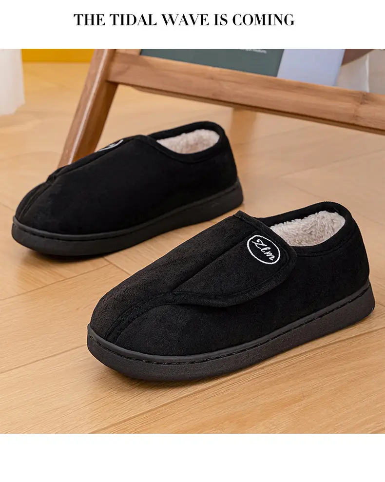 Winter Cotton Shoes for Women at Home and Indoor, Warm Fleece-Lined and Thickeneded Fur Slippers, Cross-Border Drop Shipping Velcro Casual Cotton Boots — feature 11