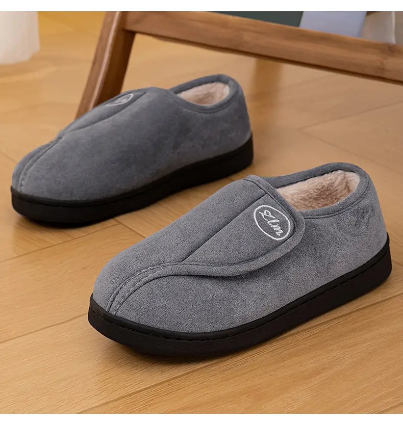 Winter Cotton Shoes for Women at Home and Indoor, Warm Fleece-Lined and Thickeneded Fur Slippers, Cross-Border Drop Shipping Velcro Casual Cotton Boots — feature 17