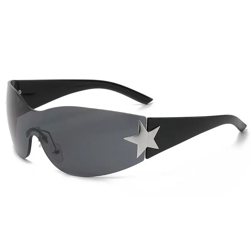 Women's Star Sunglasses Brown Gradient Anti-UV - Image 13