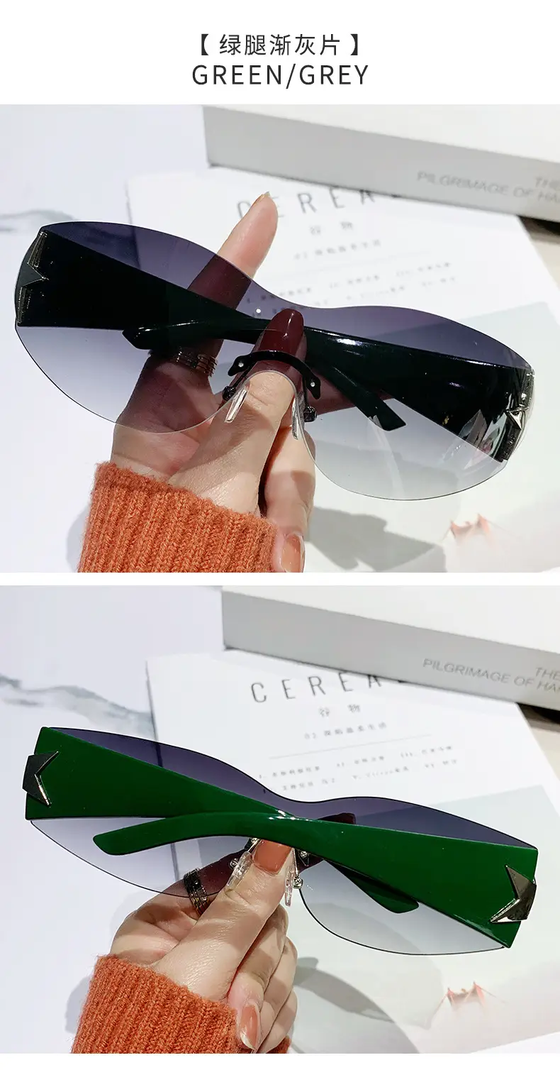 Women's Star Sunglasses Brown Gradient Anti-UV — feature 18