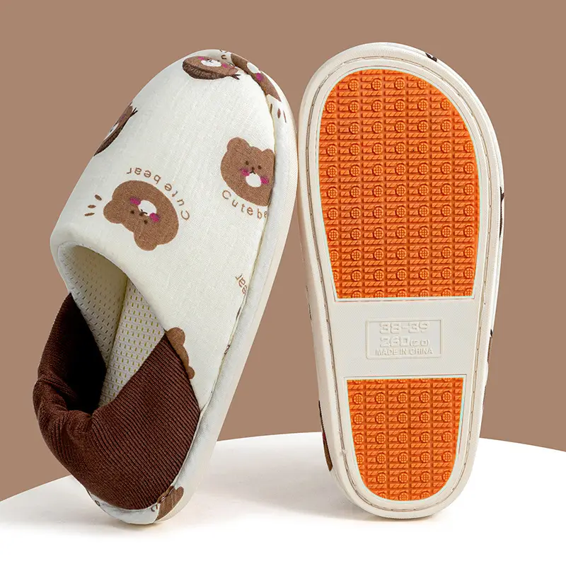 Non-Slip Postpartum Shoes for Pregnant Women in Spring and Autum, Comfortable Cotton Slippers for Women, Postpartum Slippers with Heels, Non-Slip Outer Wear, Soft Soles and Breathable - Image 4