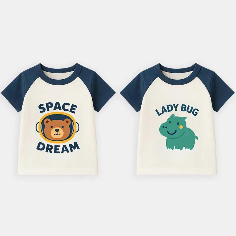 Boys Cartoon Car T-Shirt Happy Day Robot Friends Summer Thin Cotton - Image 3