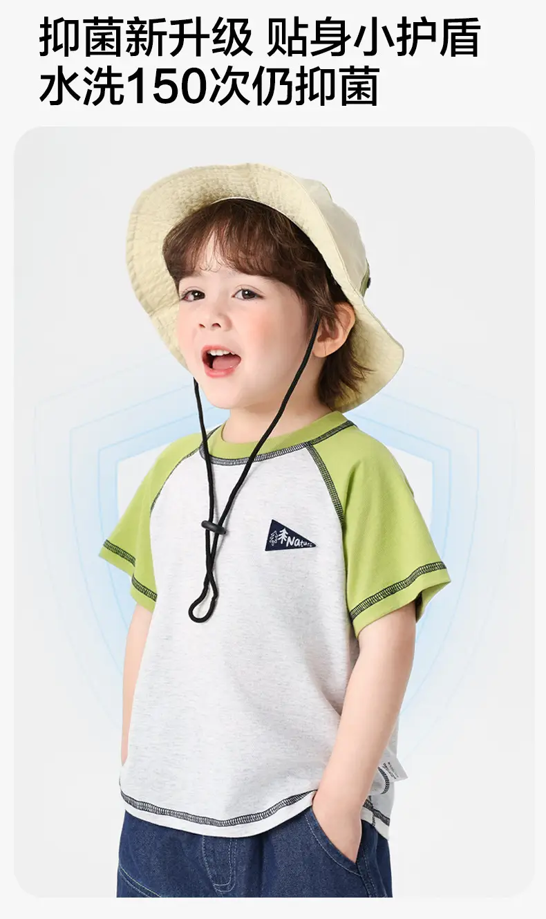 Right European Boys Denim Shorts Blue Kids Summer Outfit — feature 5