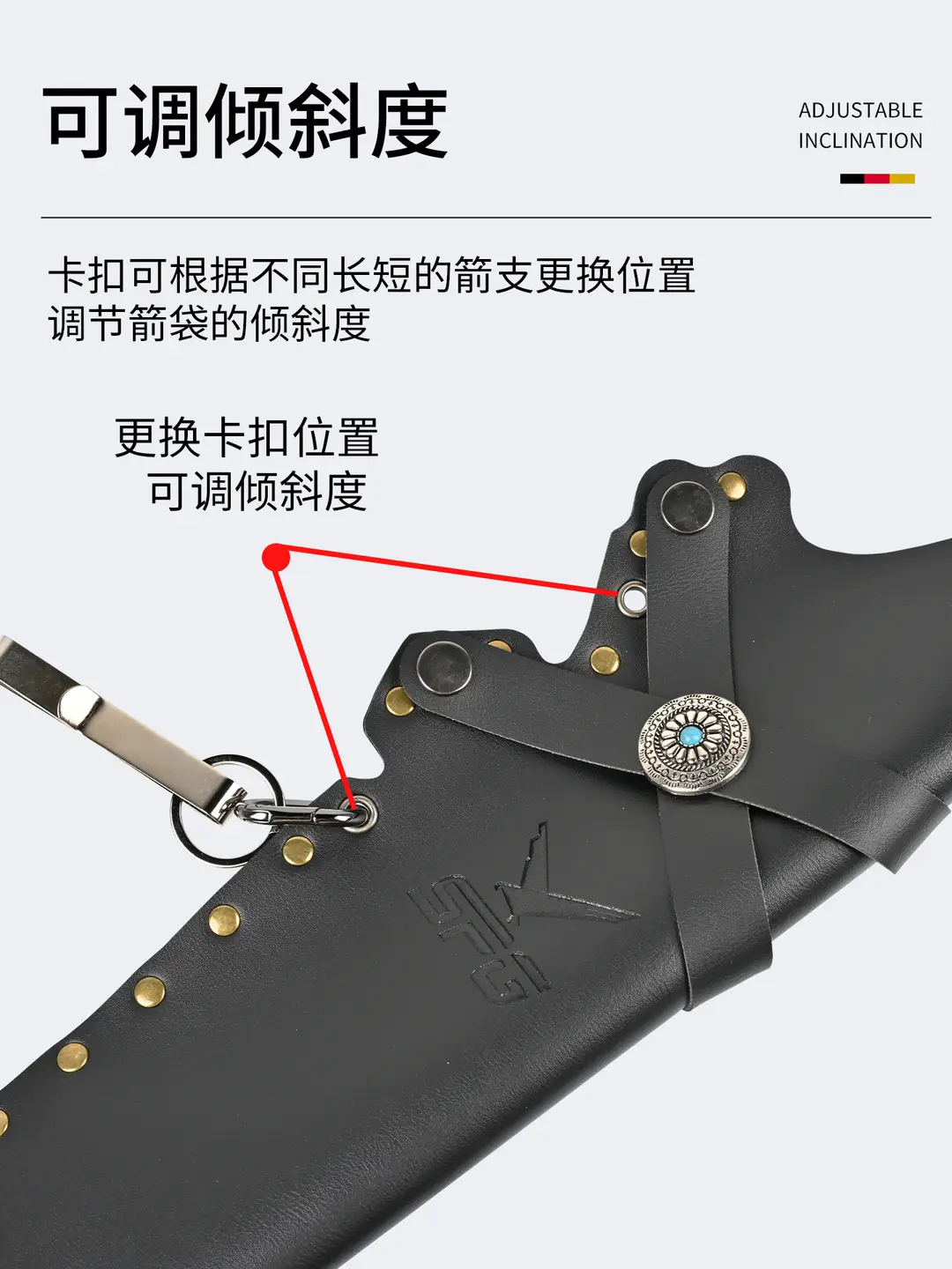 Cross-Border Wholesale Kirin Arrow Quiver Recurve Compound Bow Traditional Archery Outdoor Archery Accessories Leather Large Capacity Arrow Quiver