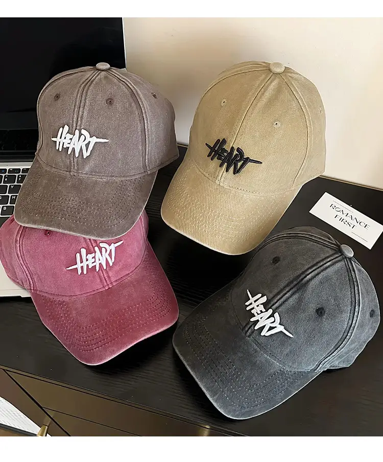 Black Heart Logo Wide-Brimmed Cap for Women — feature 6