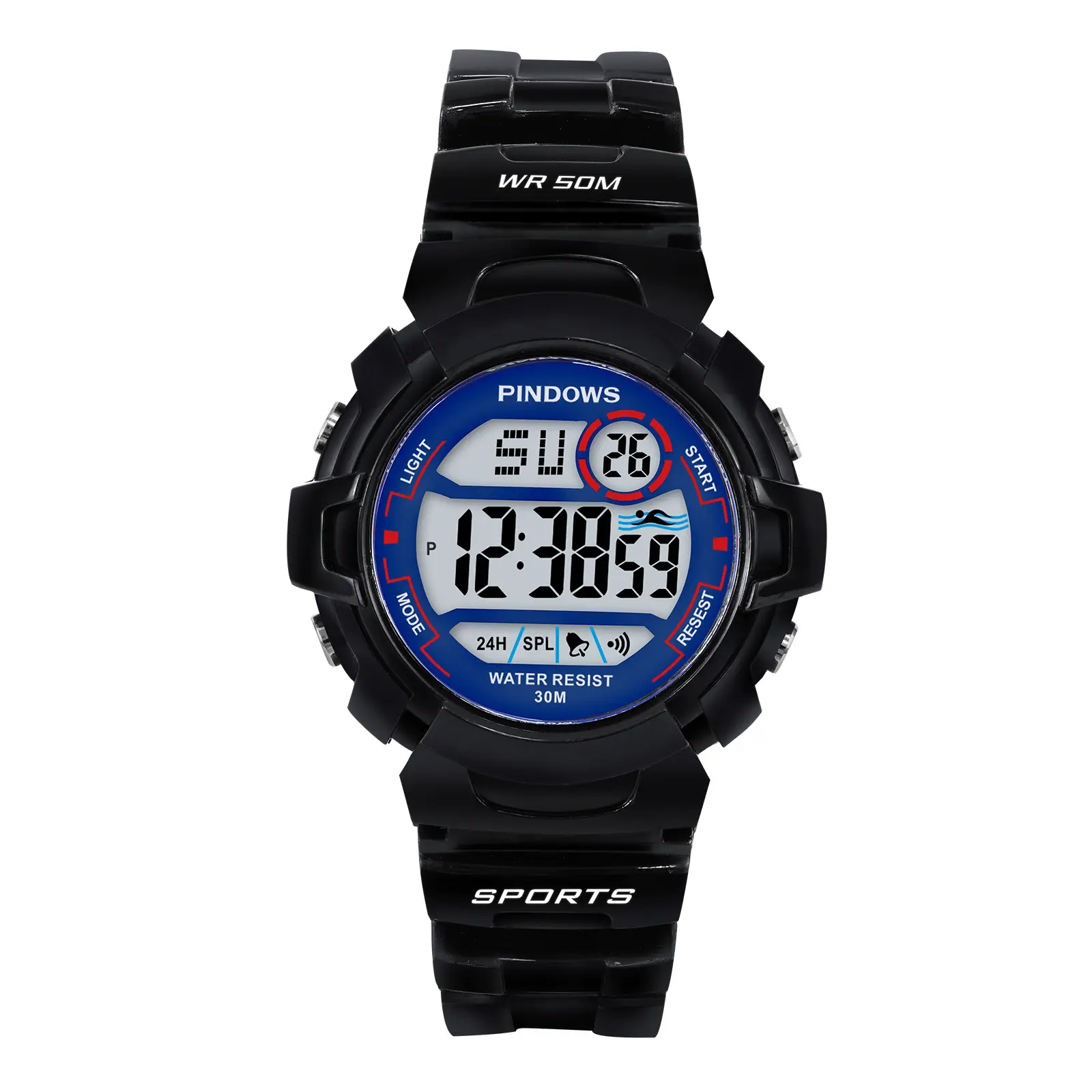 Pink Waterproof Digital Sports Watch for Kids - Image 3