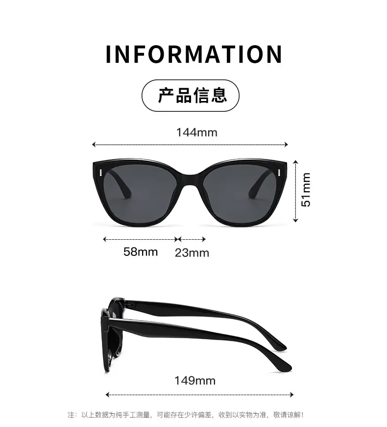 Women Anti-UV Polarized Sunglasses Black β feature 4