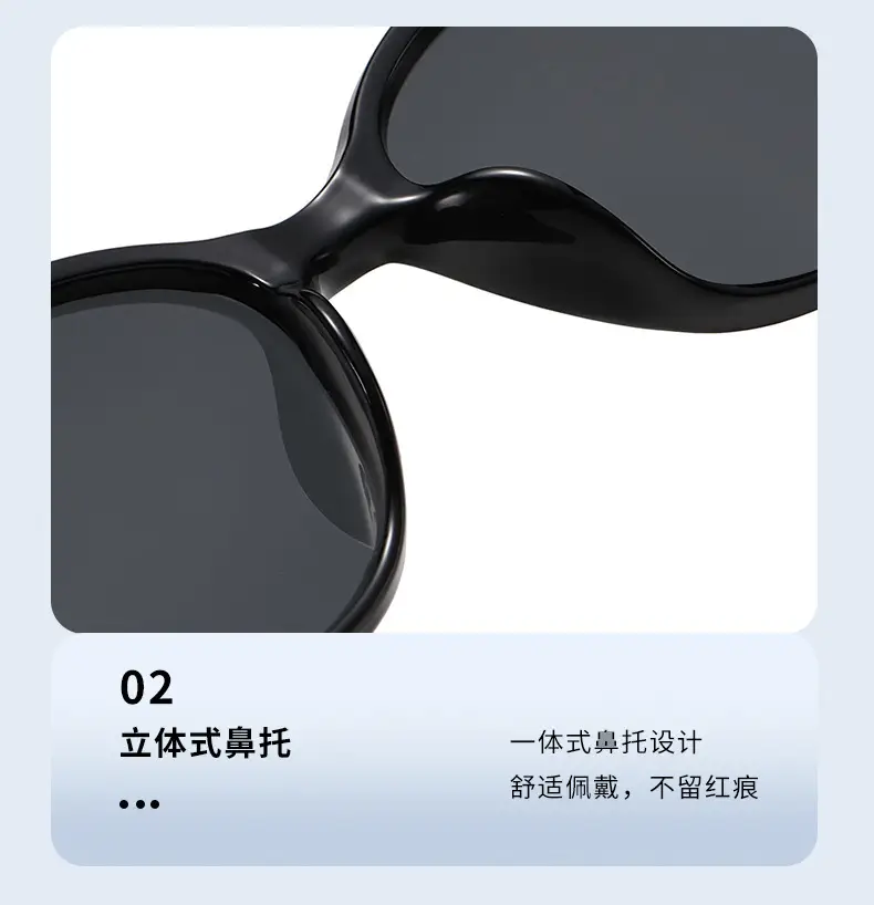 Women Anti-UV Polarized Sunglasses Black β feature 7