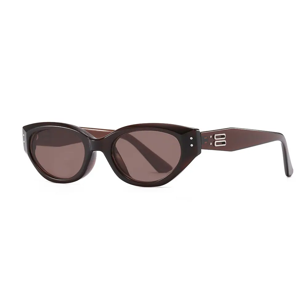 2025 Cat-Eye Sunglasses Brown Anti-UV Women - Image 12