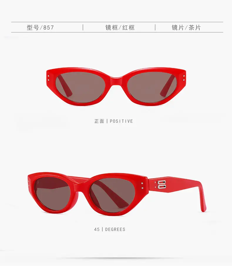 2025 Cat-Eye Sunglasses Brown Anti-UV Women β feature 15