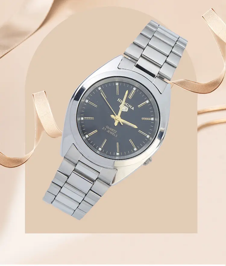 Men's All-Steel White Strap Quartz Watch Waterproof — feature 8